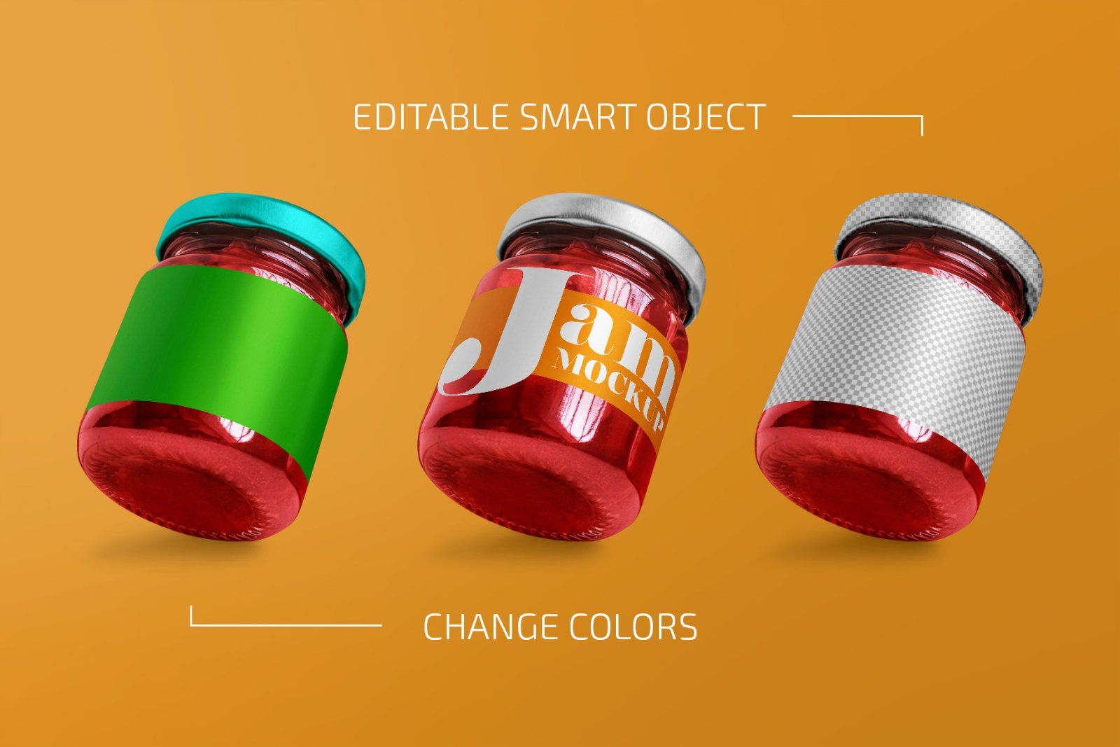 Glass Jar with Jam Mockup Set — image 2