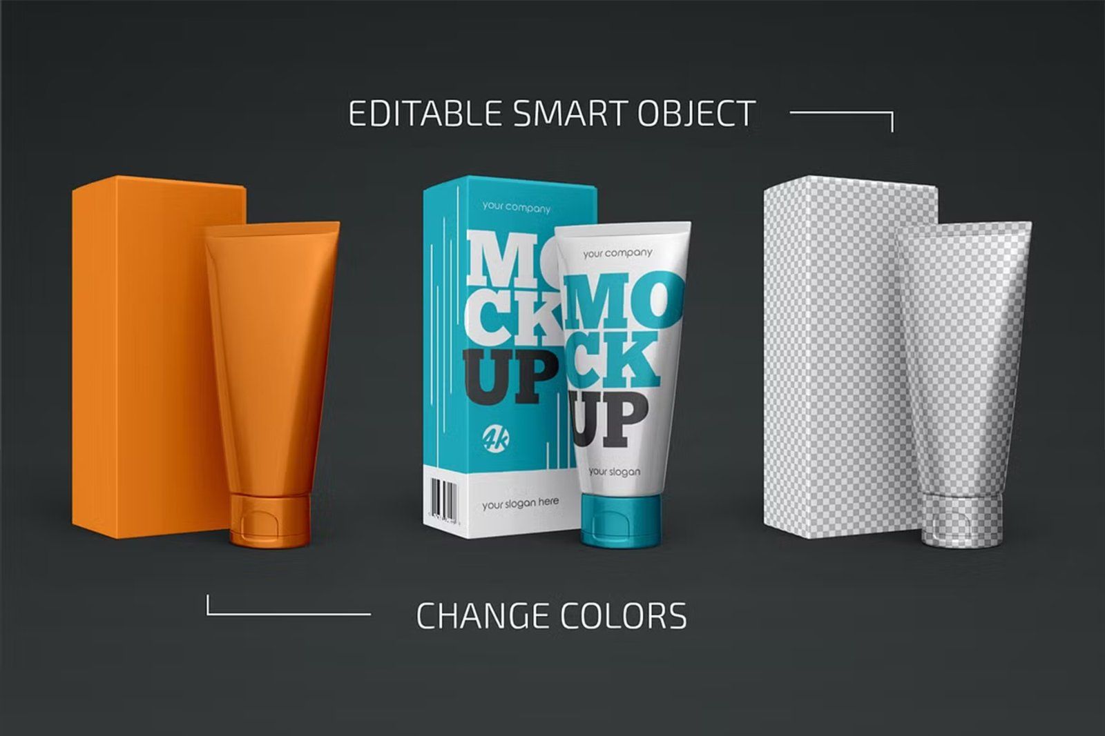 Cosmetic Tube and Box Mockup — image 2