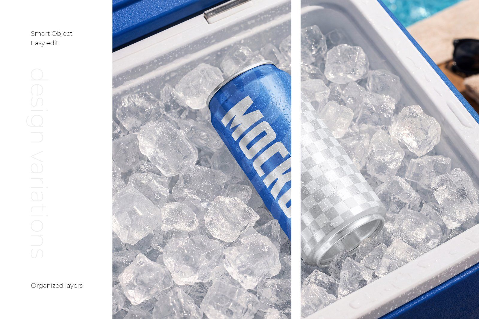 Energy Drink Can Mockup Set