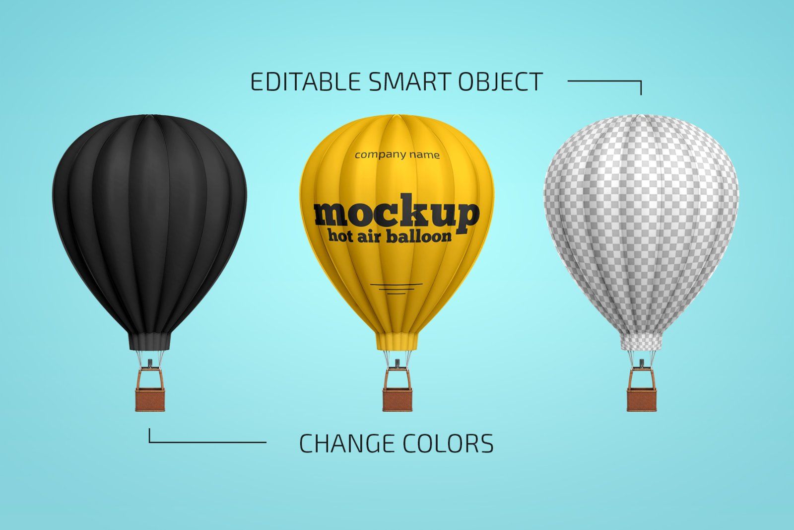 Hot Air Balloon Mockup — image 2