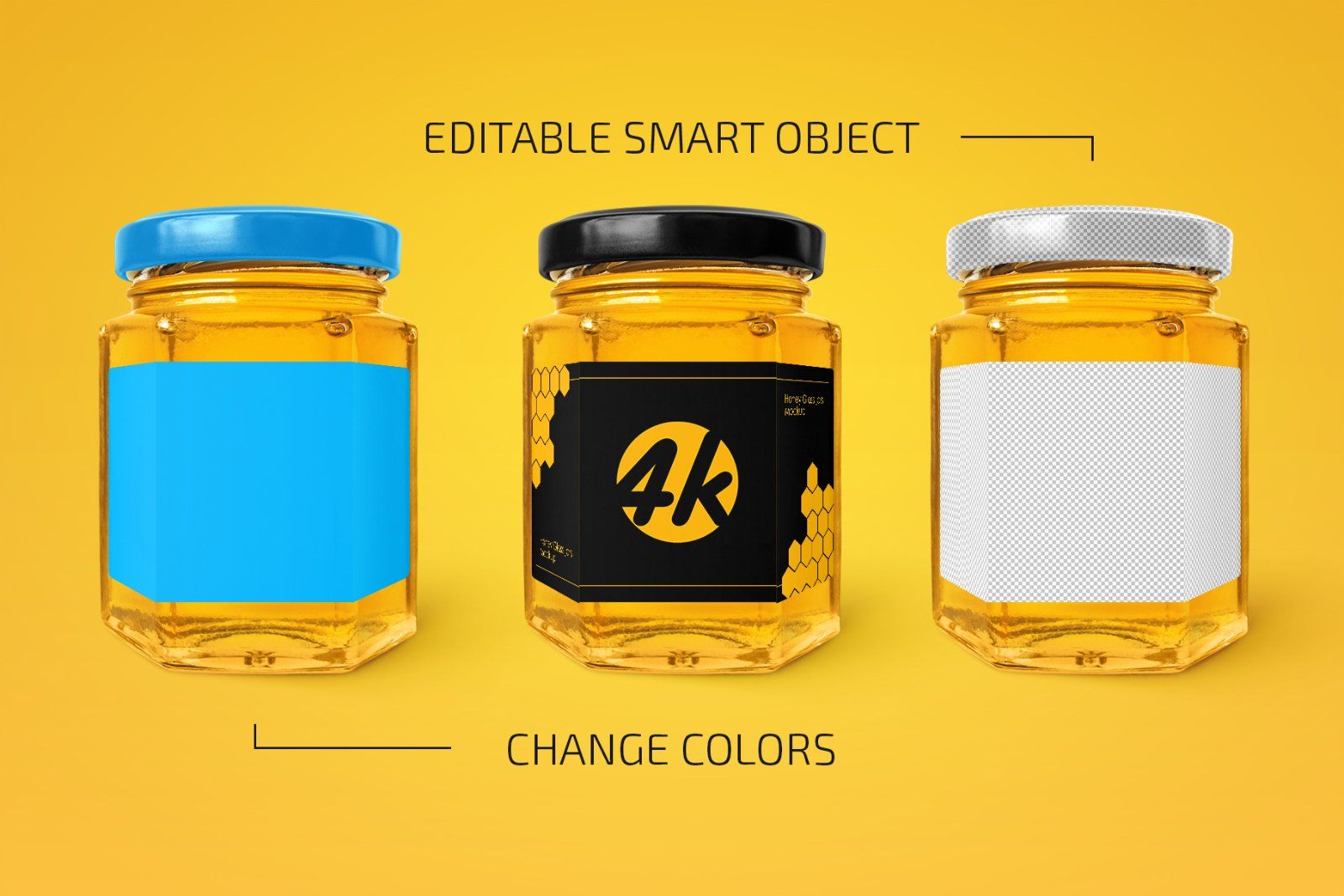 Honey Glass Jar Mockup — image 2