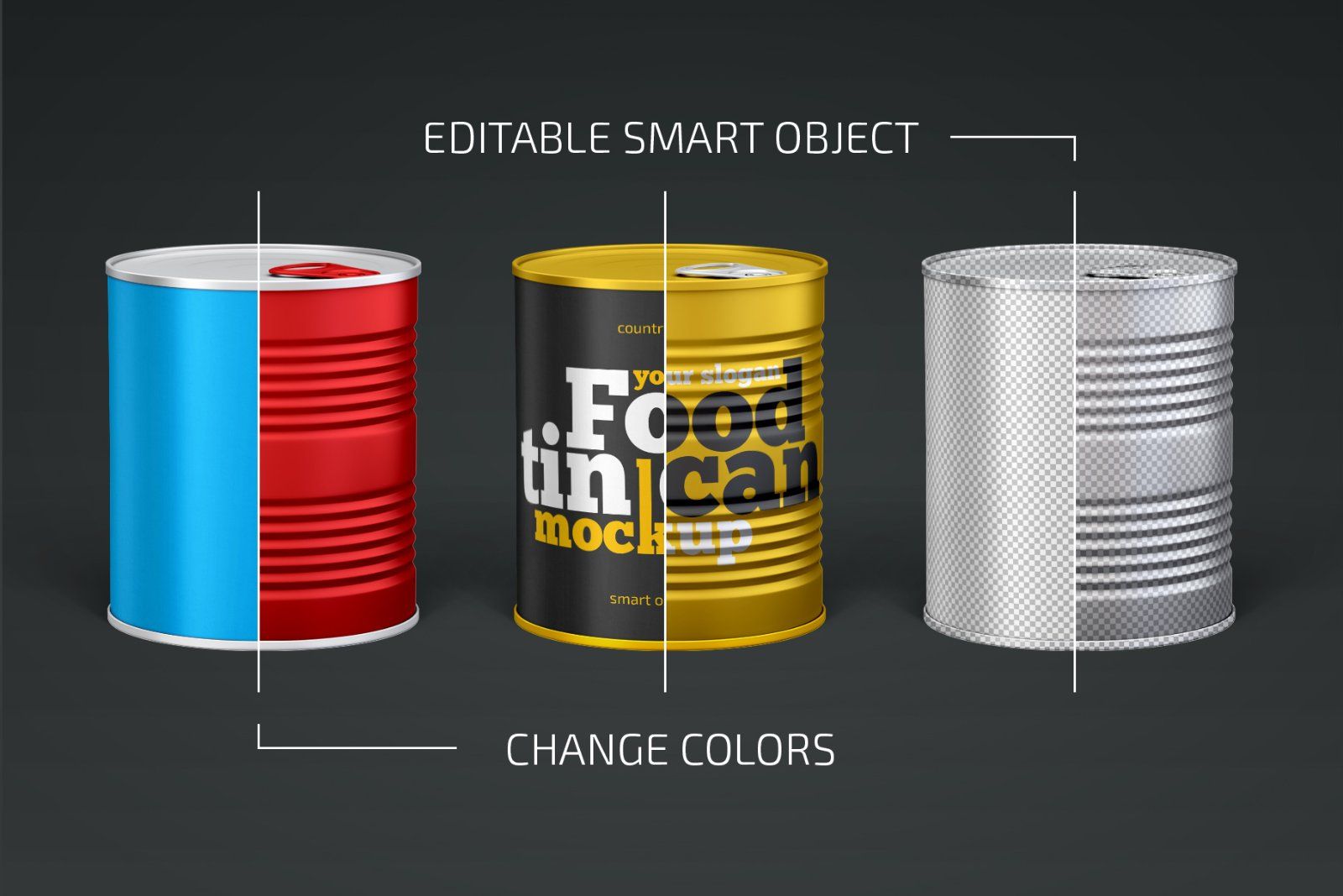 Food Tin Can Mockup — image 2