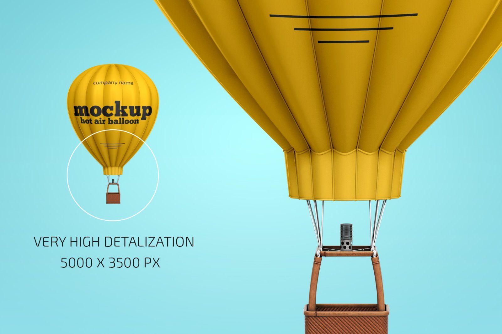 Hot Air Balloon Mockup — image 3