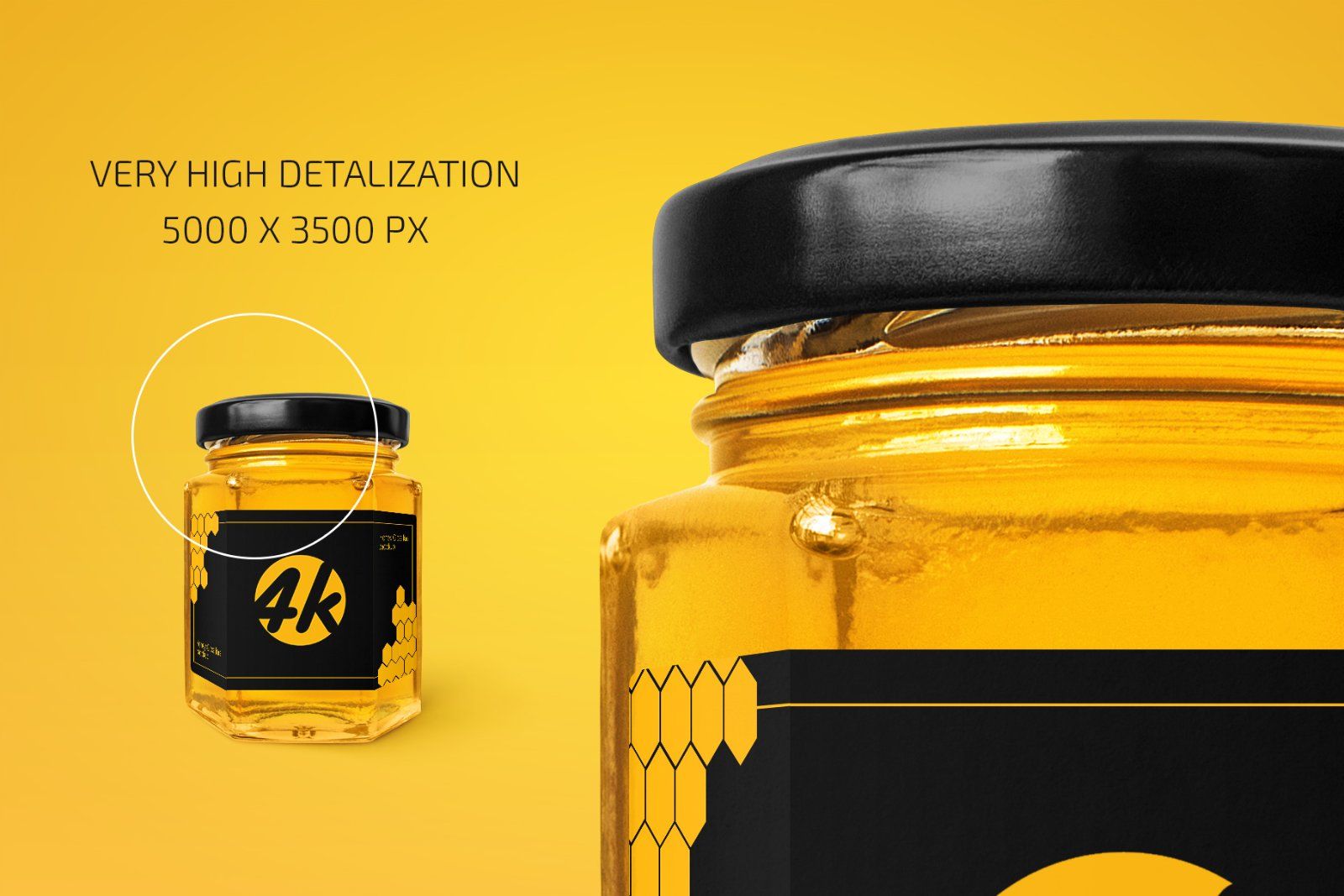Honey Glass Jar Mockup — image 3