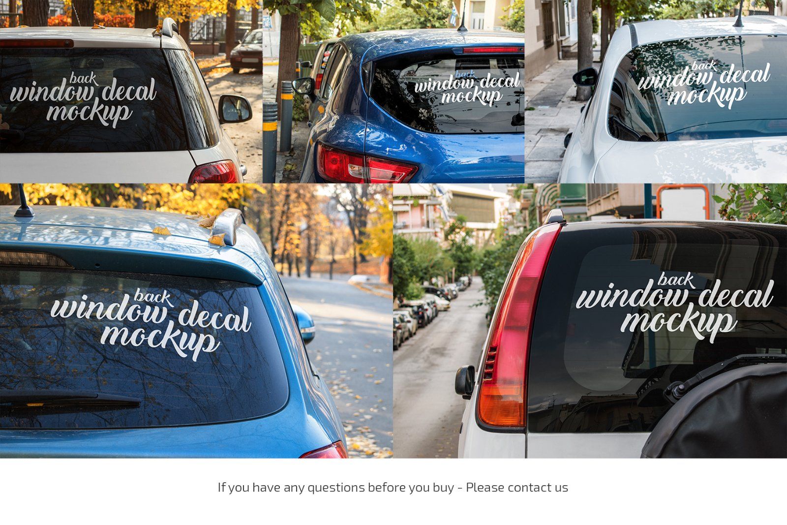 Car Window Decal Mockup Set — image 4