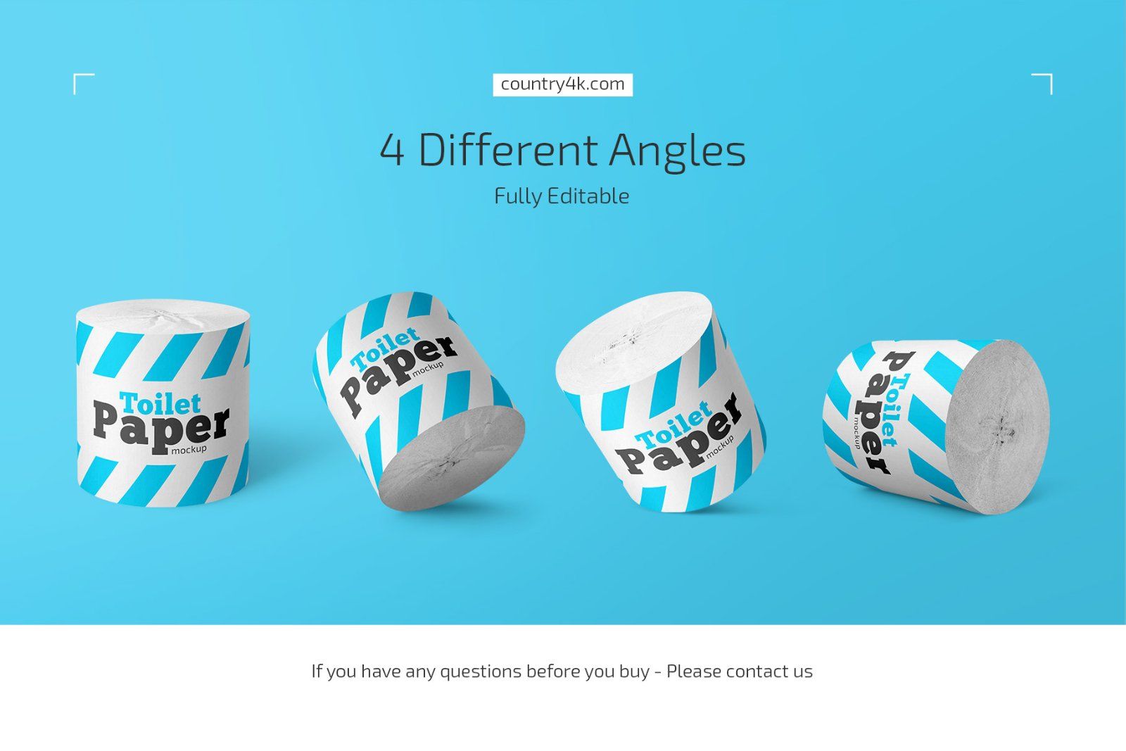 Toilet Paper Roll Mockup Set — image 4