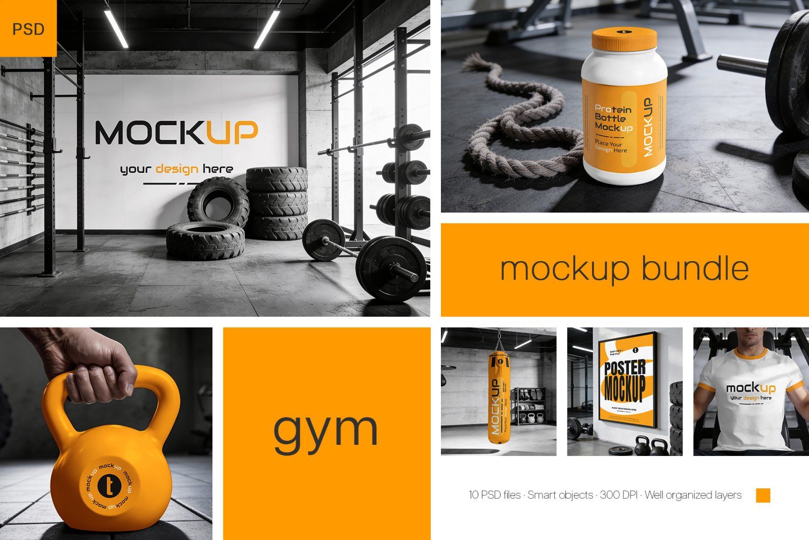 Gym Mockup Bundle