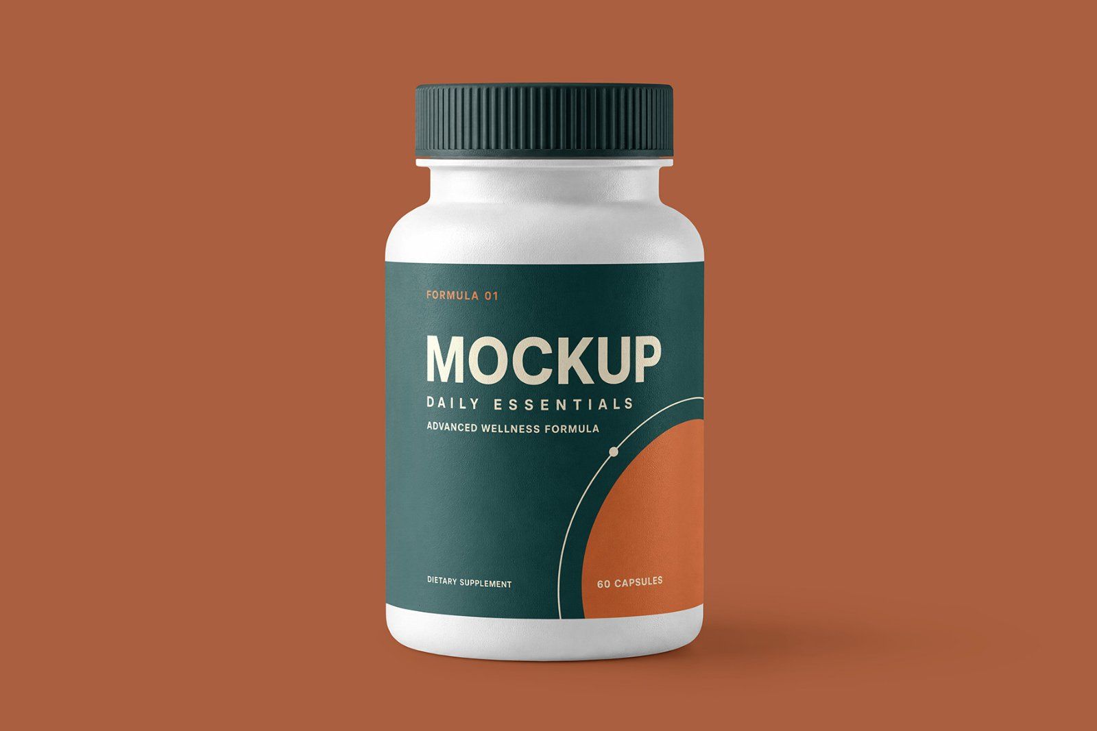Matte Pills Bottle Mockup — image 1