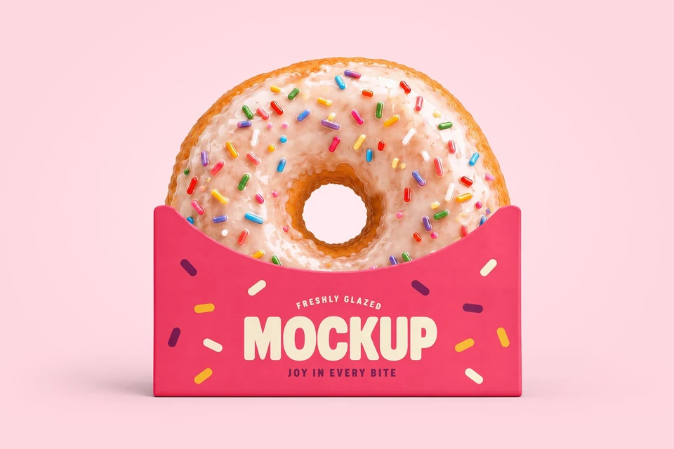 Donut with Holder Mockup