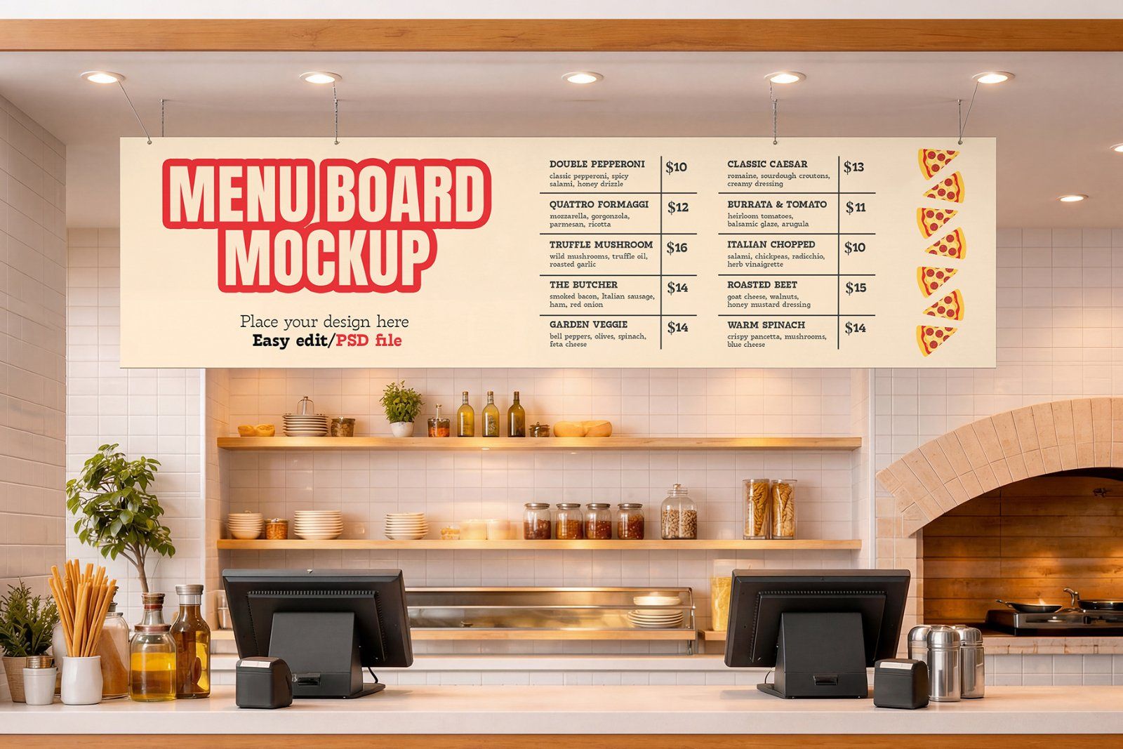Pizza Shop Mockup Bundle