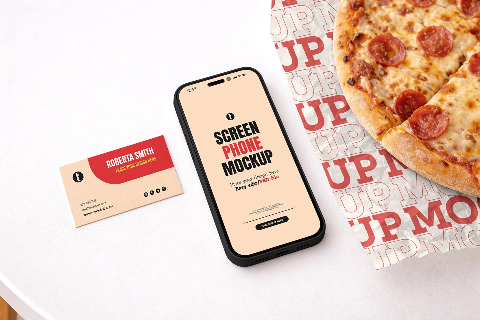 Pizza Shop Mockup Bundle