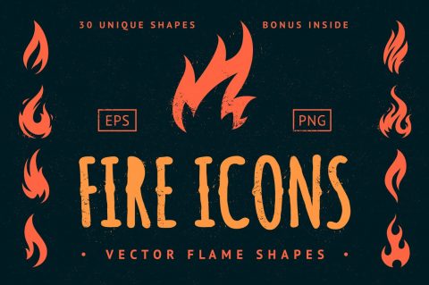 Vector Fire Icons