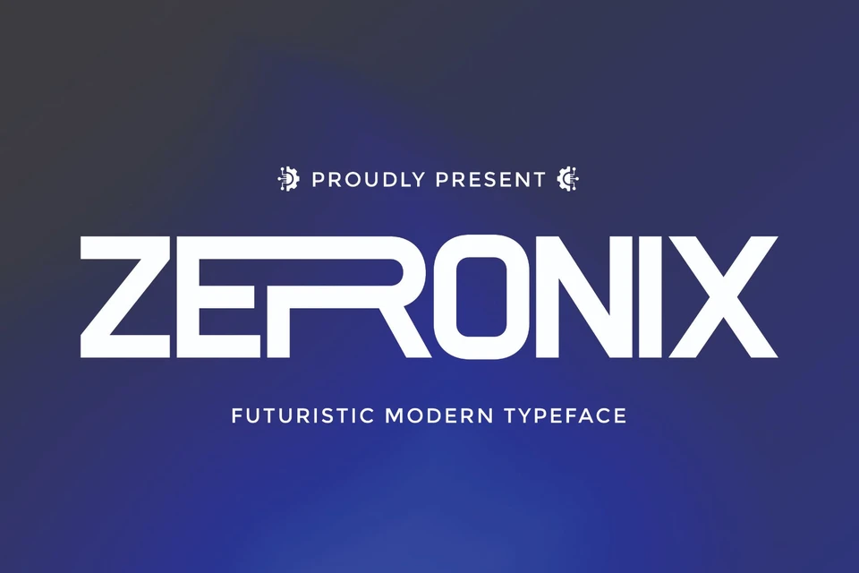 Zeronix - Futuristic Sans Font
