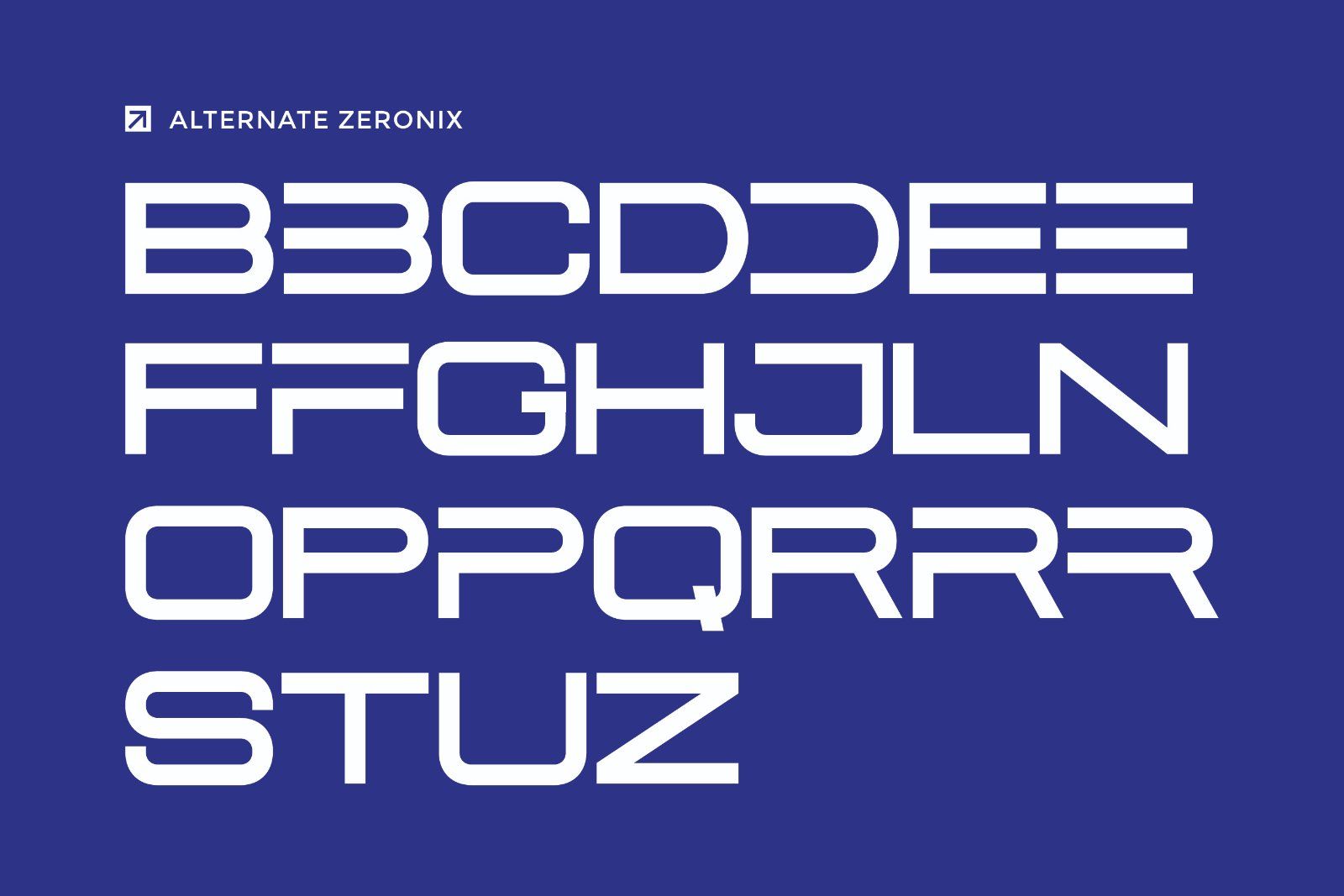 Zeronix - Futuristic Sans Font — image 9