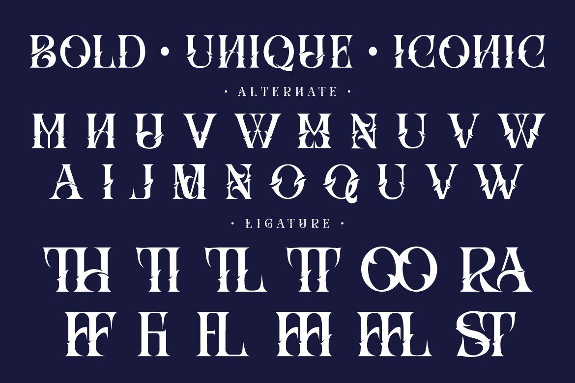 Hizba – Luxury Ornamental Serif Font