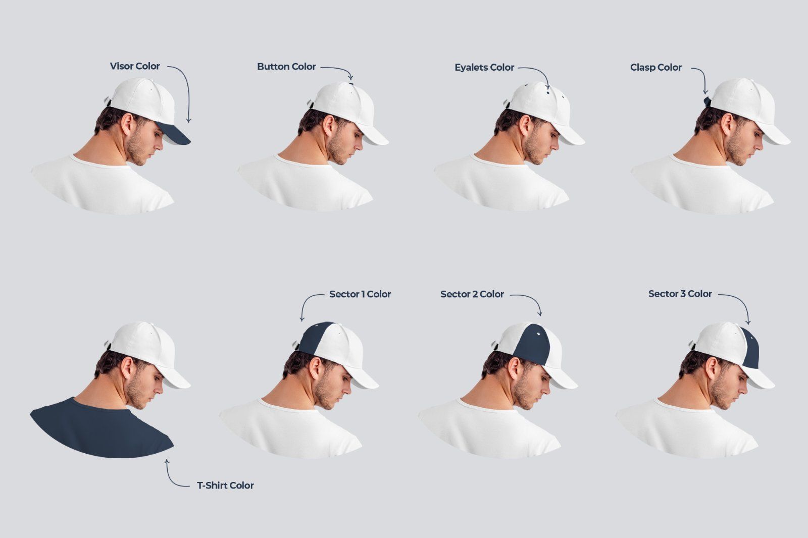 5 Mockups  Men's Cap — image 3