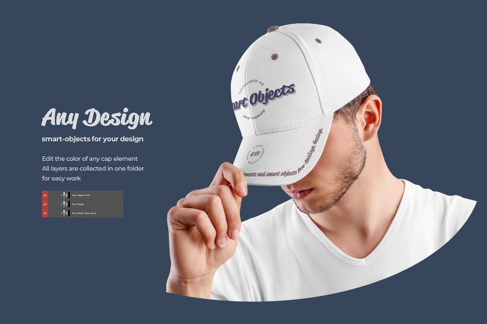 5 Mockups  Men's Cap — image 5