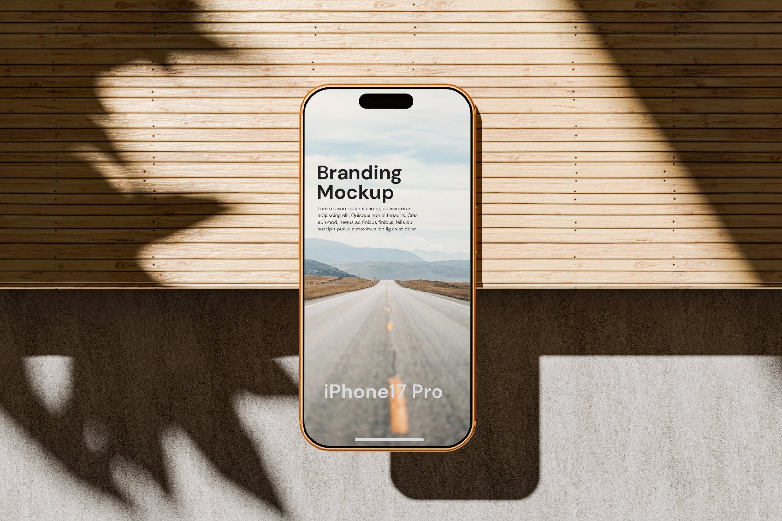 Realistic iPhone Mockup For Branding