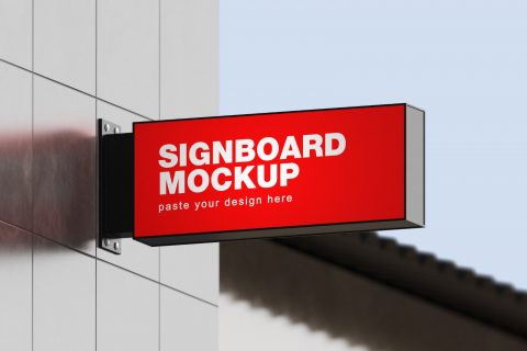 Sign Board Mockup