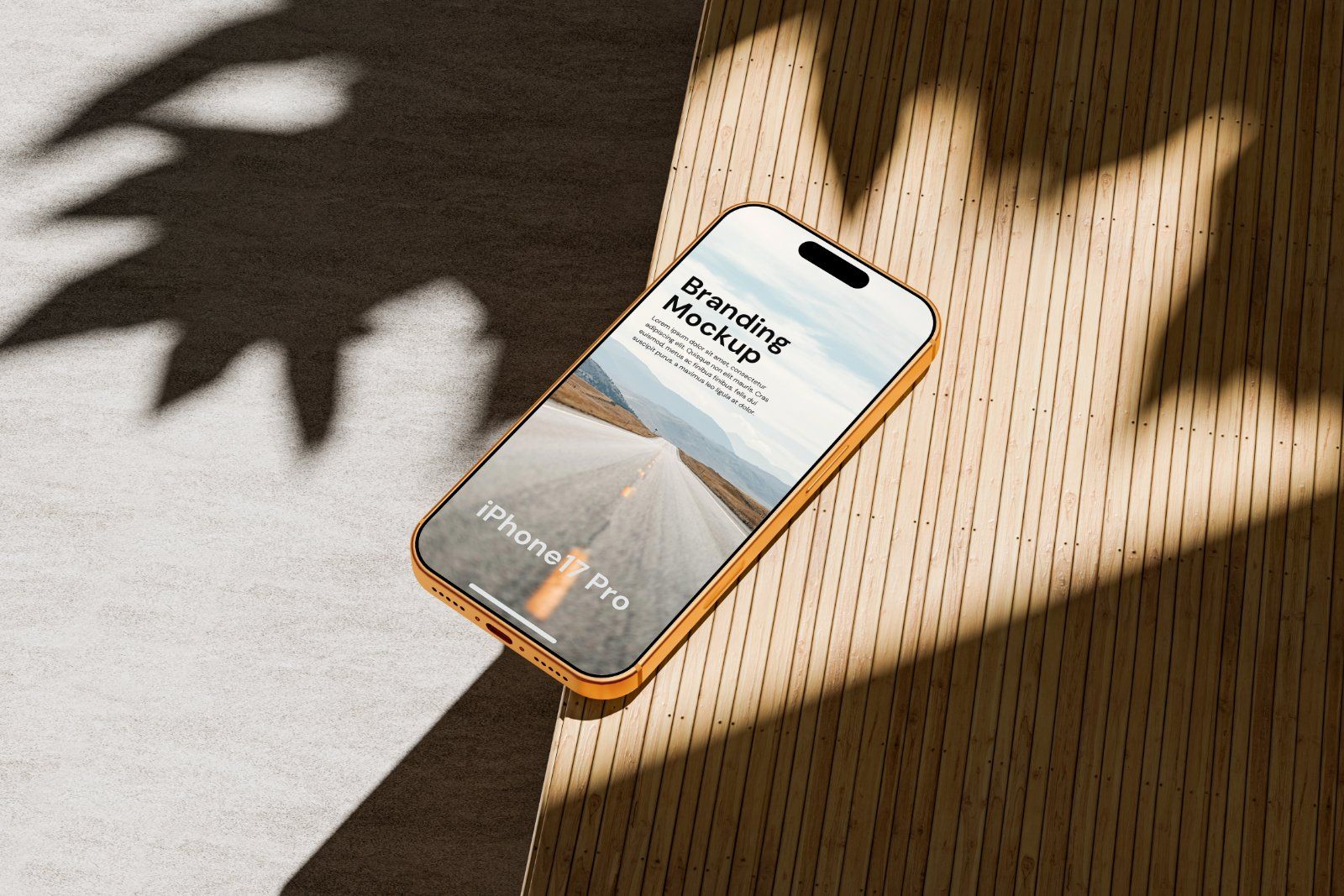Realistic iPhone Mockup For Branding
