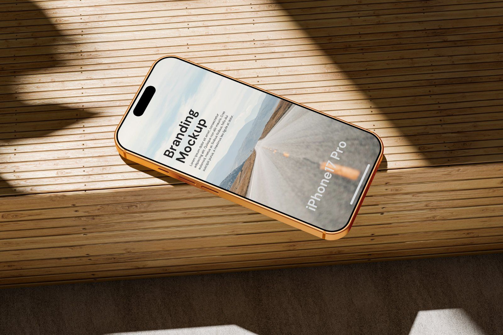 Realistic iPhone Mockup For Branding