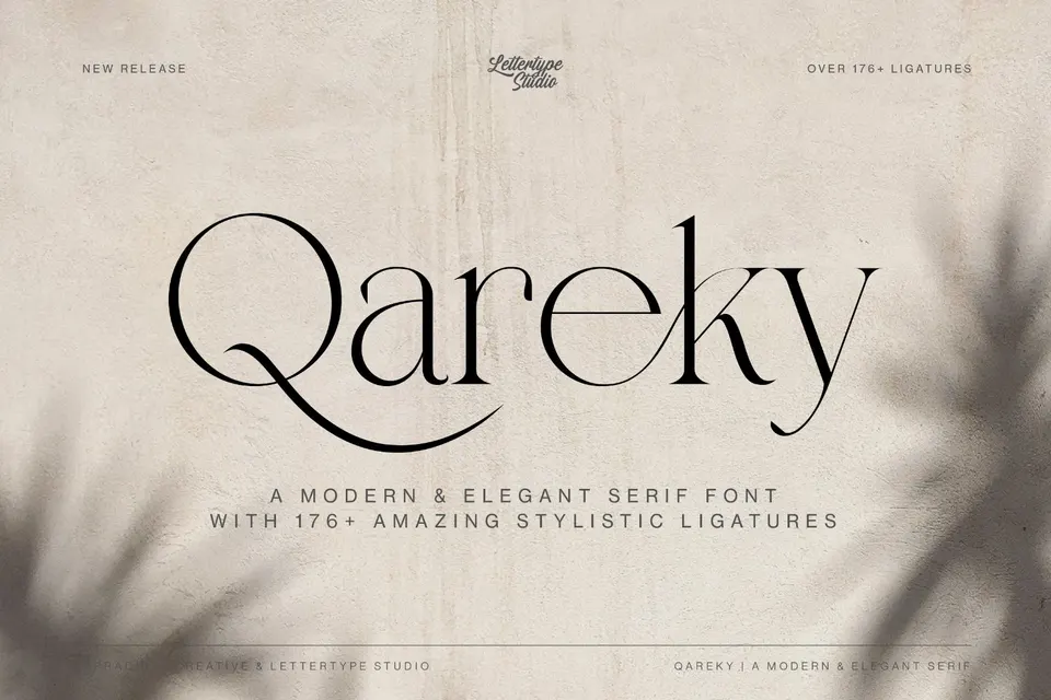 Qareky a Modern & Elegant Serif