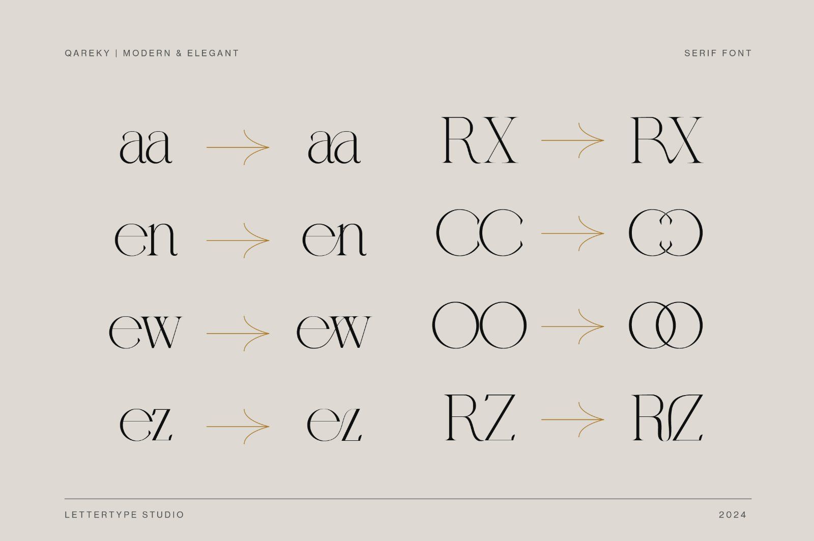 Qareky a Modern & Elegant Serif — image 7