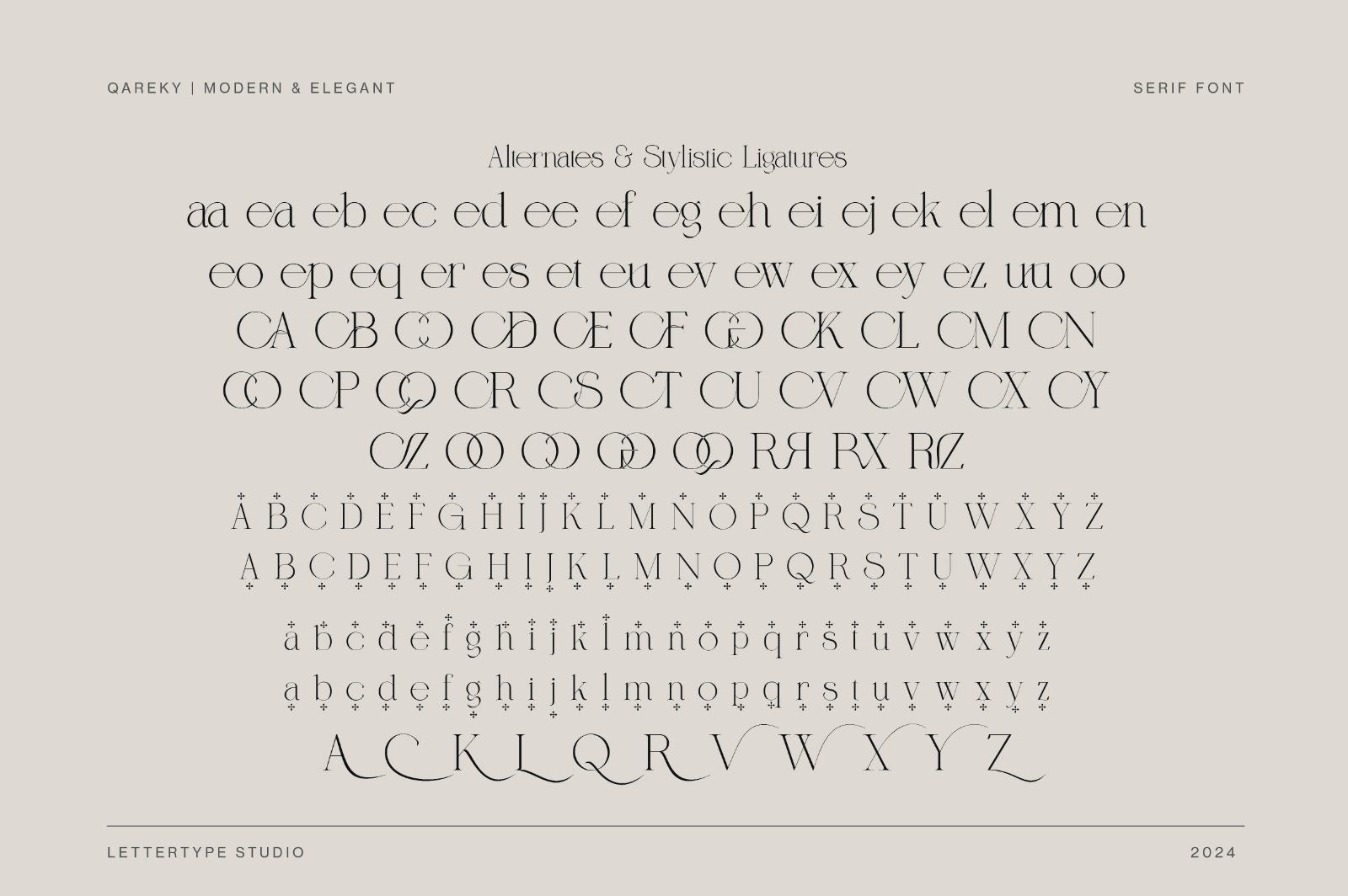 Qareky a Modern & Elegant Serif — image 8