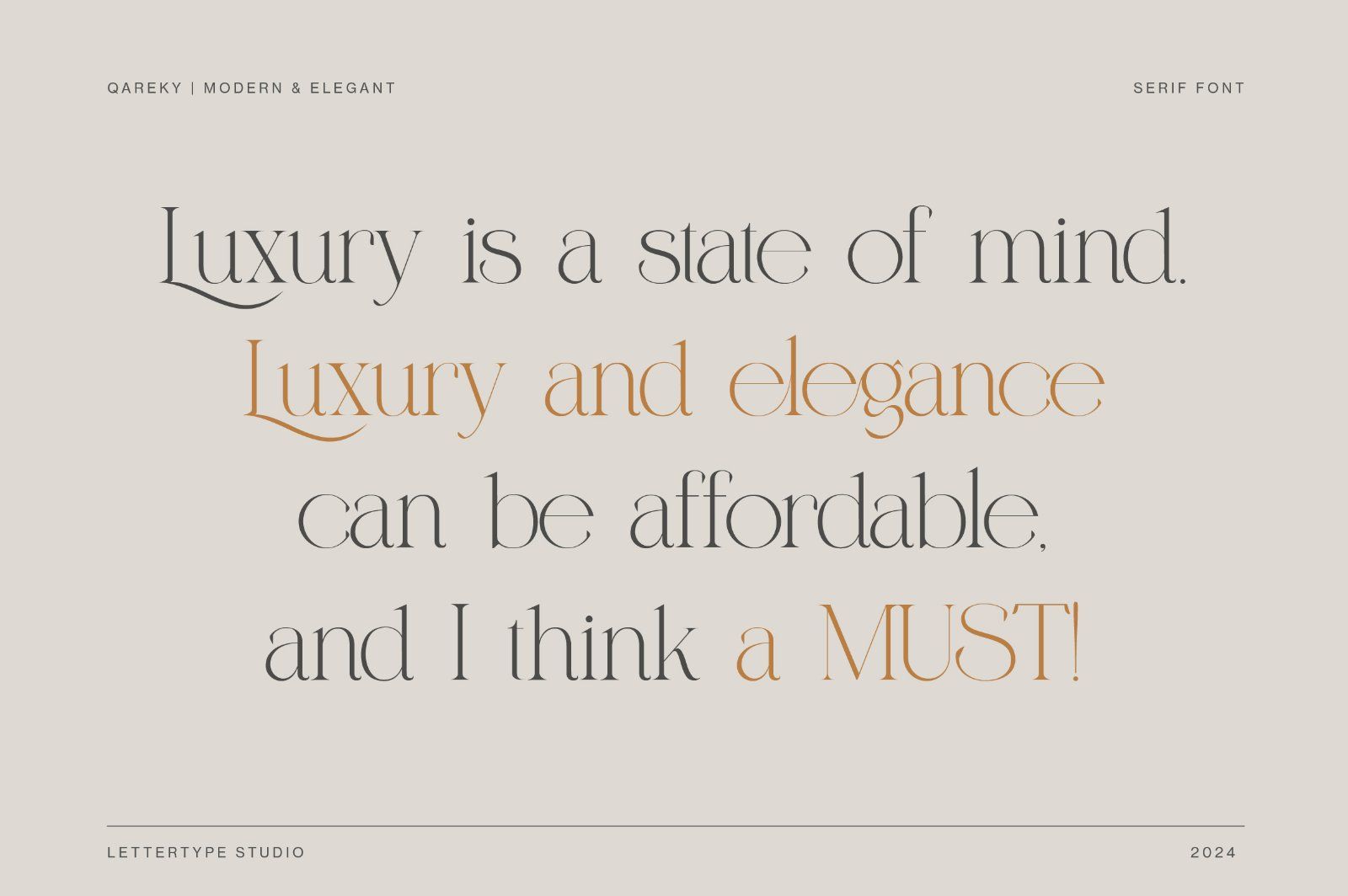 Qareky a Modern & Elegant Serif — image 9