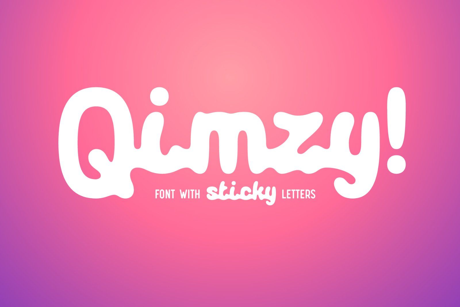 Qimzy - smooth sticky font — image 1