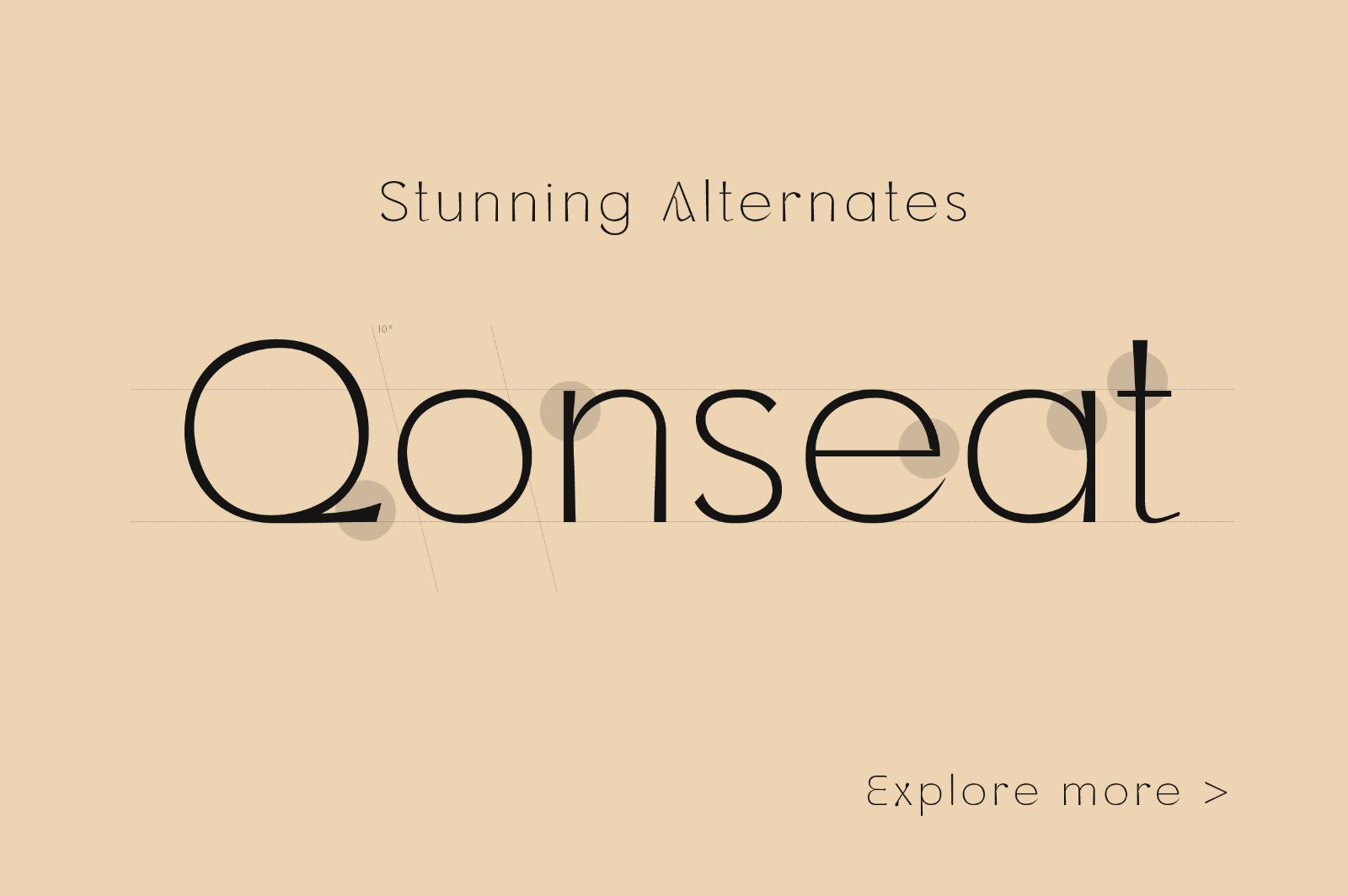 Qonseat is Geometric Display Sans Serif — image 2