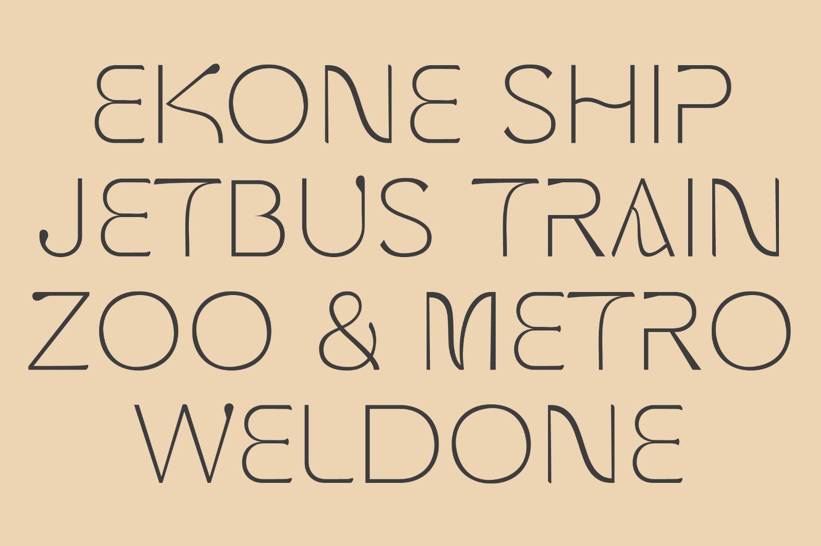 Qonseat is Geometric Display Sans Serif — image 8
