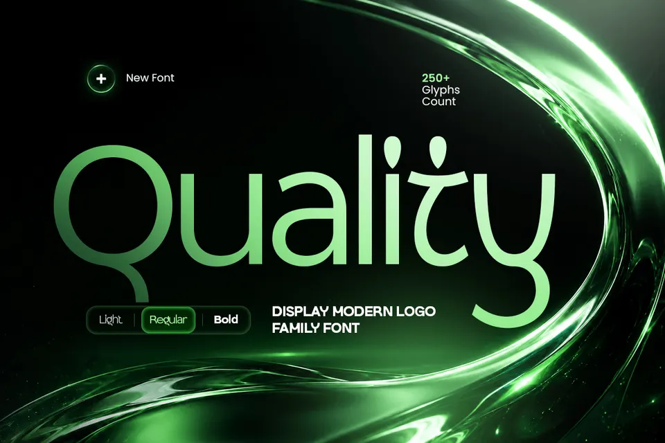 Matrix-Display Modern Logo Font Family
