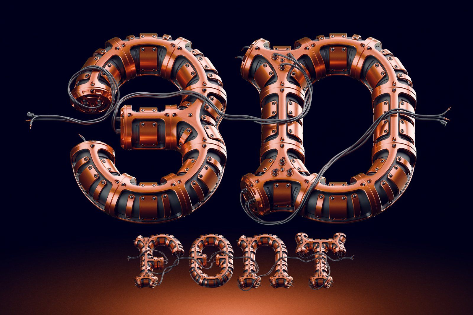 Quantum NRG - Color Bitmap Font — image 3