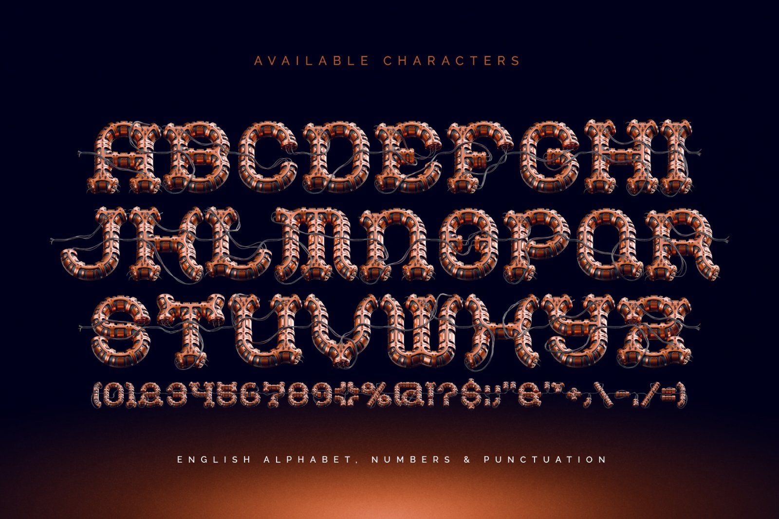 Quantum NRG - Color Bitmap Font — image 4