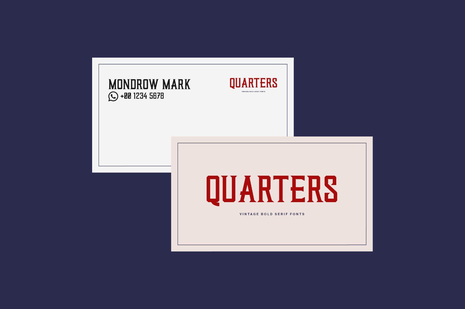 Quarters | Vintage Bold Serif — image 8