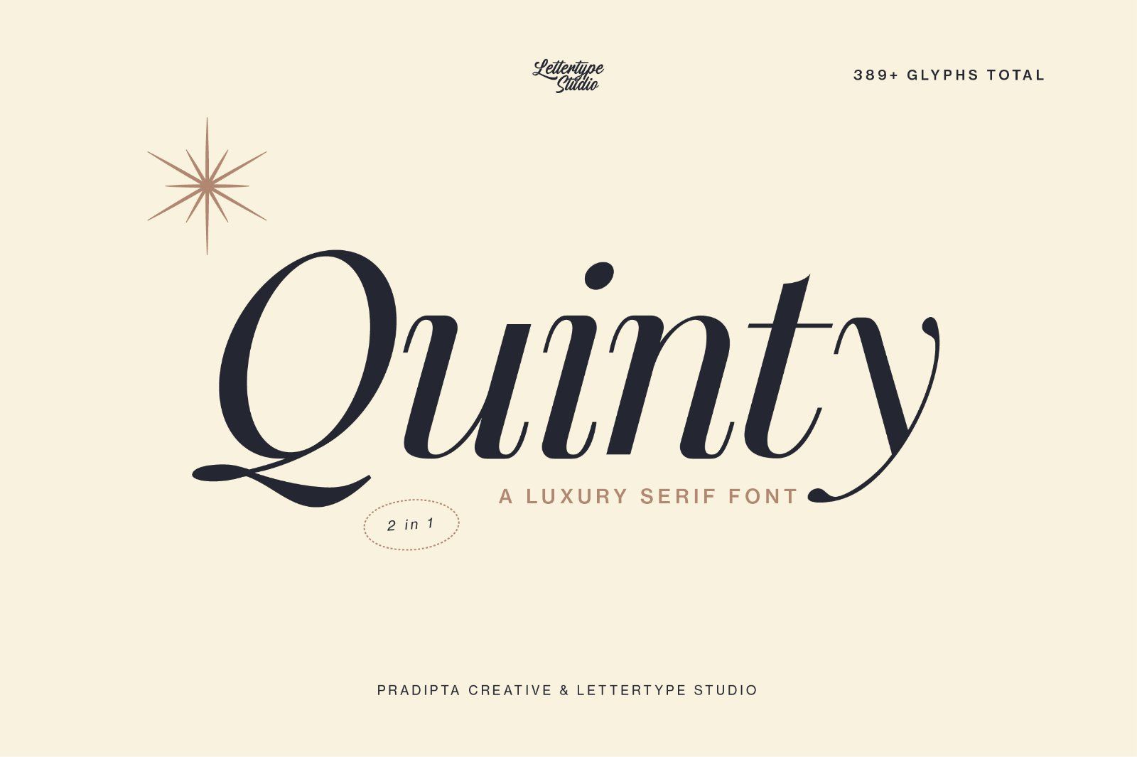 Quinty a Luxury Serif Font Family — image 1