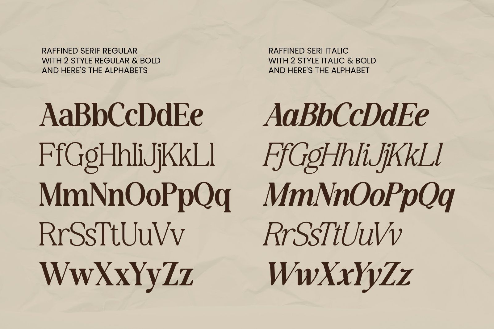 The Raffined Serif | Editorial Font