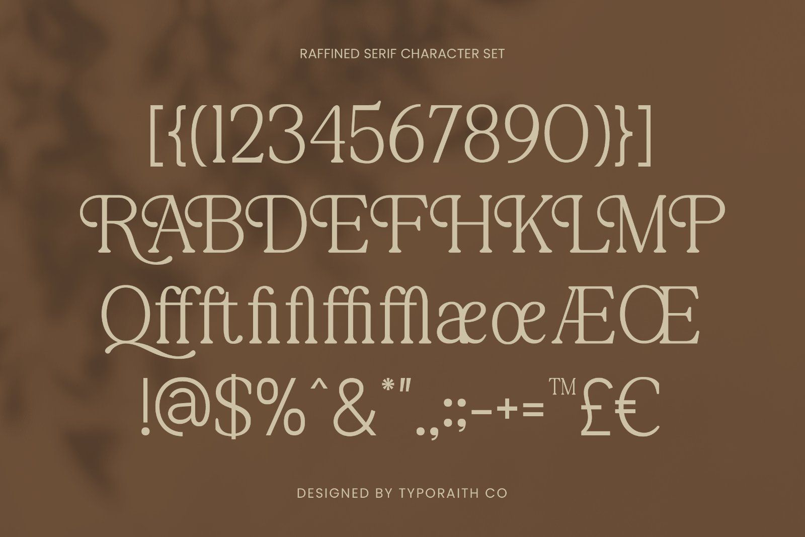 The Raffined Serif | Editorial Font
