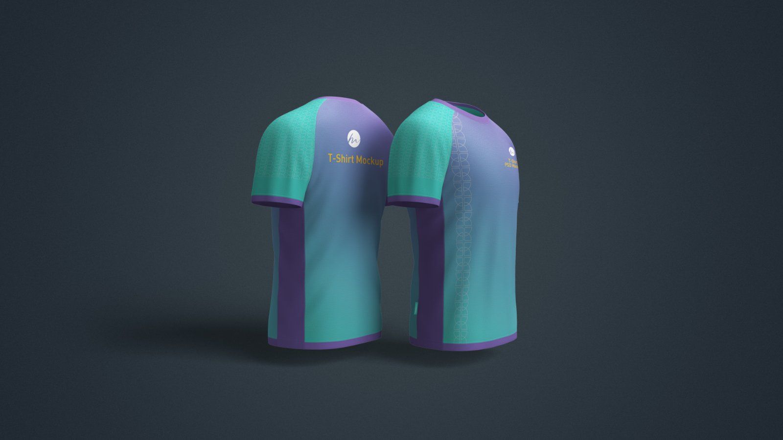 Round Neck T-Shirt Mockup - 5 PSDs