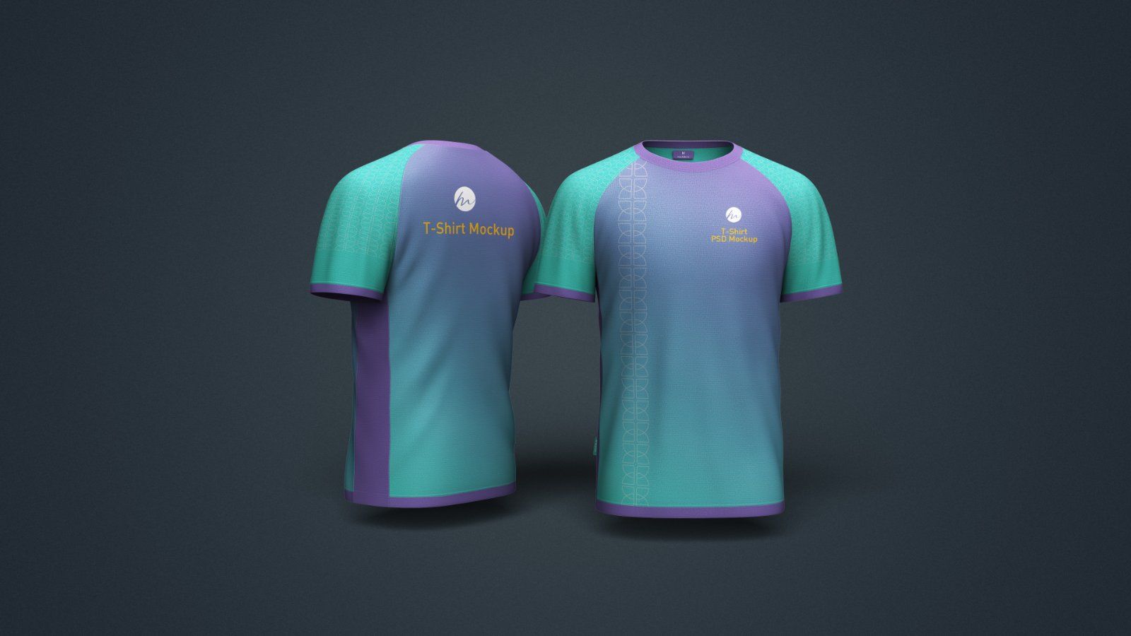 Round Neck T-Shirt Mockup - 4 PSDs