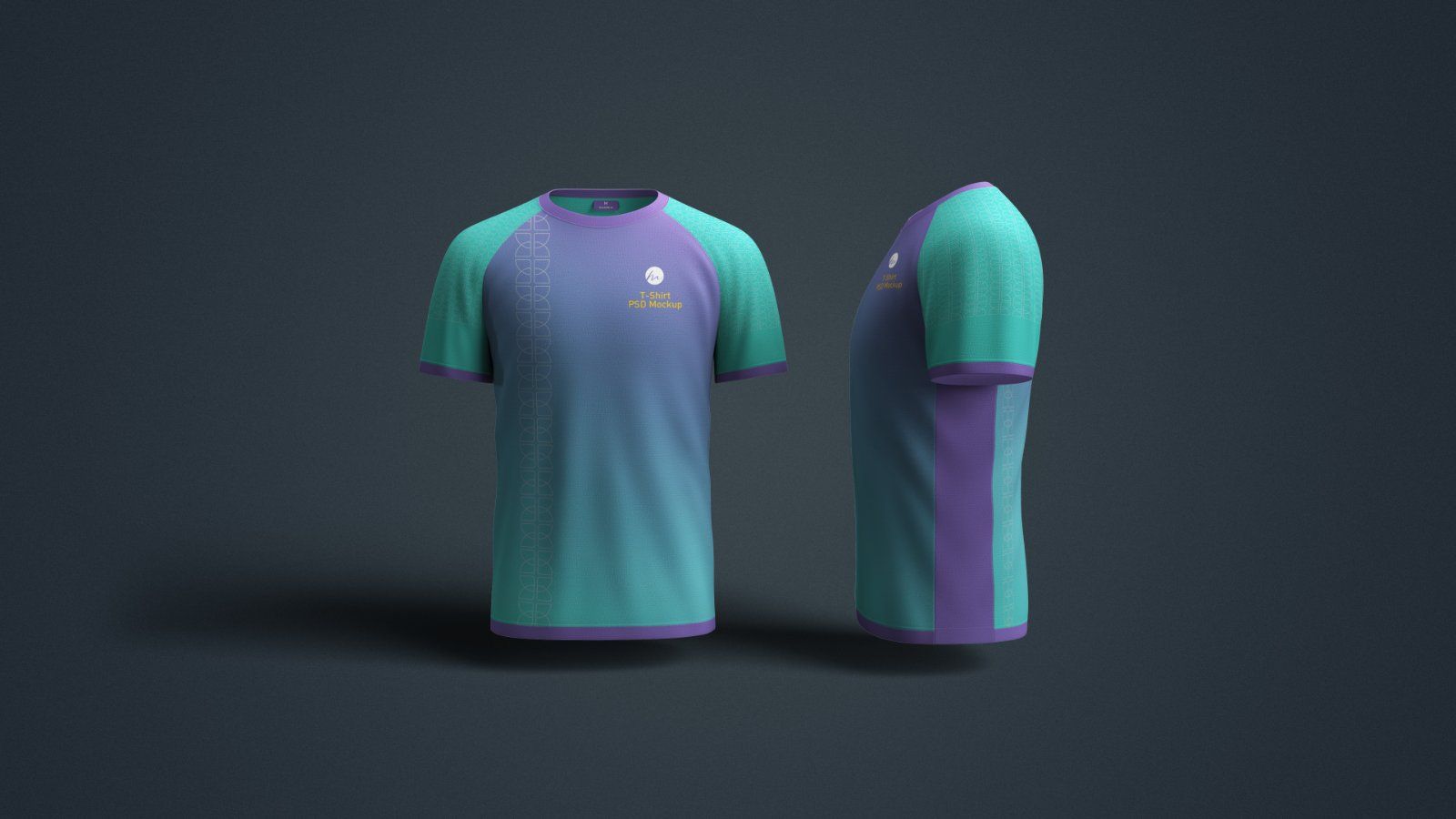 Round Neck T-Shirt Mockup - 4 PSDs