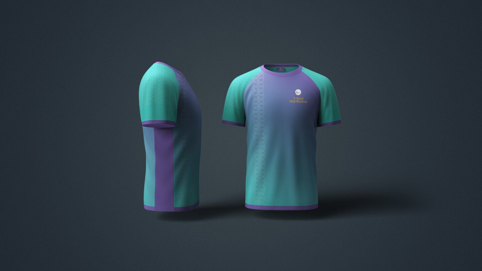 Round Neck T-Shirt Mockup - 4 PSDs