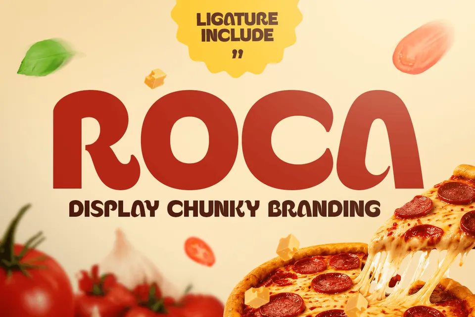 Roca-Display Chunky Font