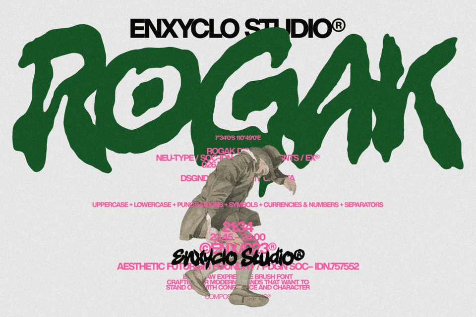 ROGAK  — Raw Branding Font