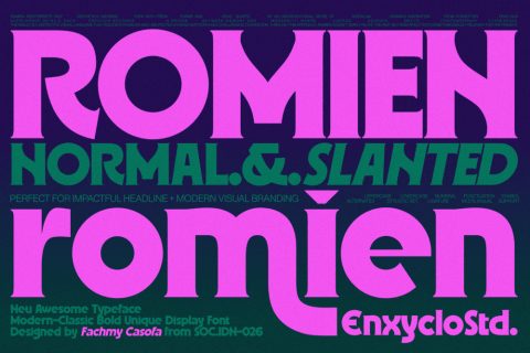 ROMIEN — Modern Classic Display Font