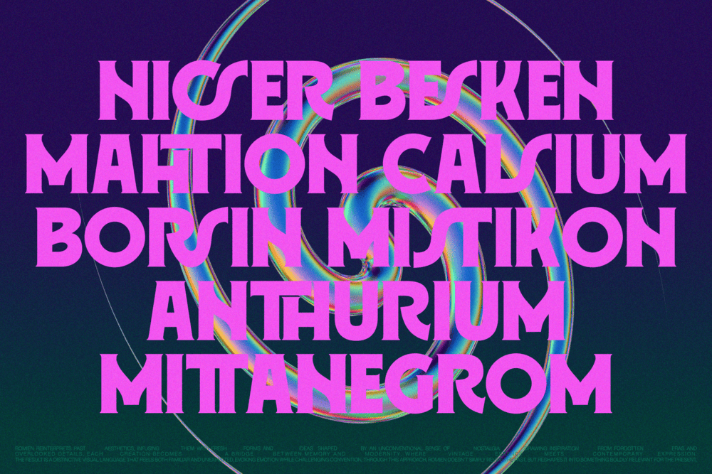 ROMIEN — Modern Classic Display Font