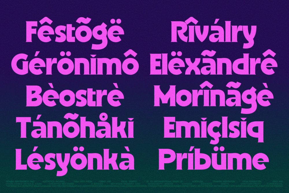 ROMIEN — Modern Classic Display Font