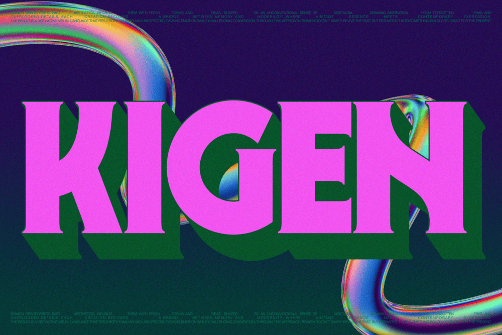 ROMIEN — Modern Classic Display Font