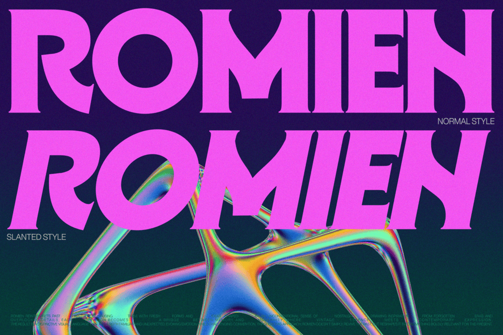 ROMIEN — Modern Classic Display Font